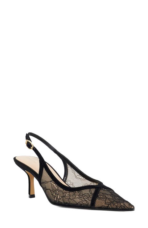 Devinity Pointed Toe Slingback Pump
