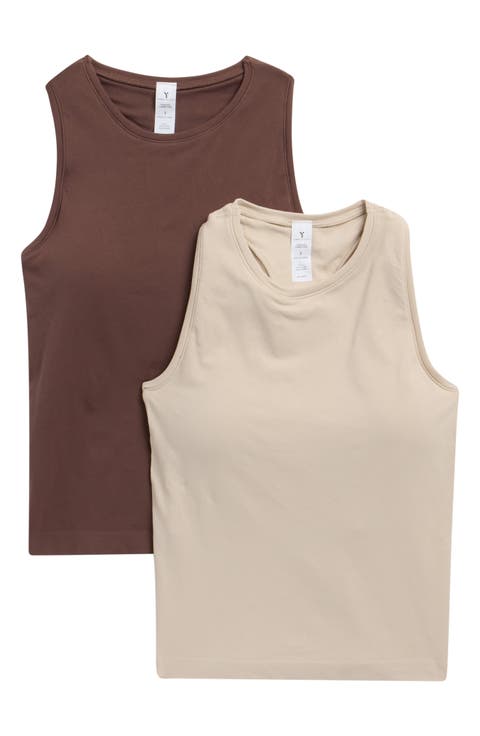 2-Pack Seamless Carrie Racerback Tanks