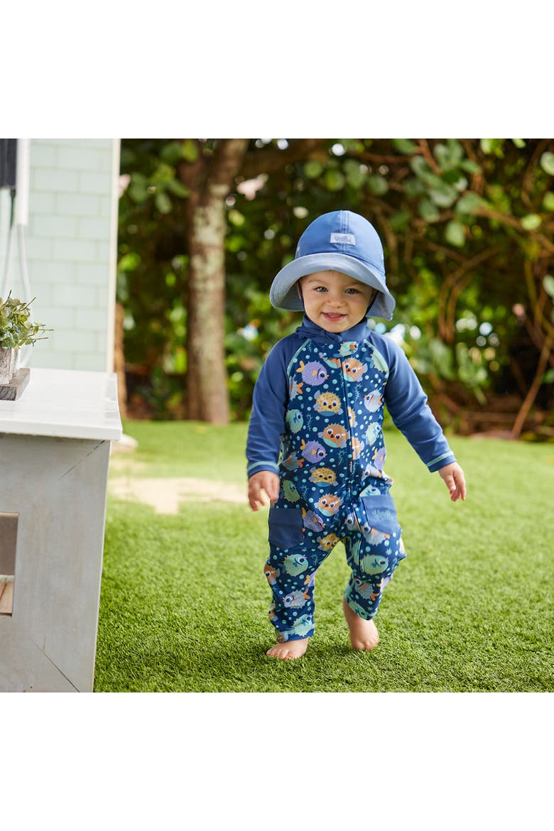 Reversible Sun Hat, Alternate, color, Moon Dust/Washed Navy
