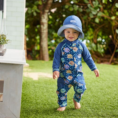 Uv Skinz Reversible Sun Hat In Moon Dust/washed Navy