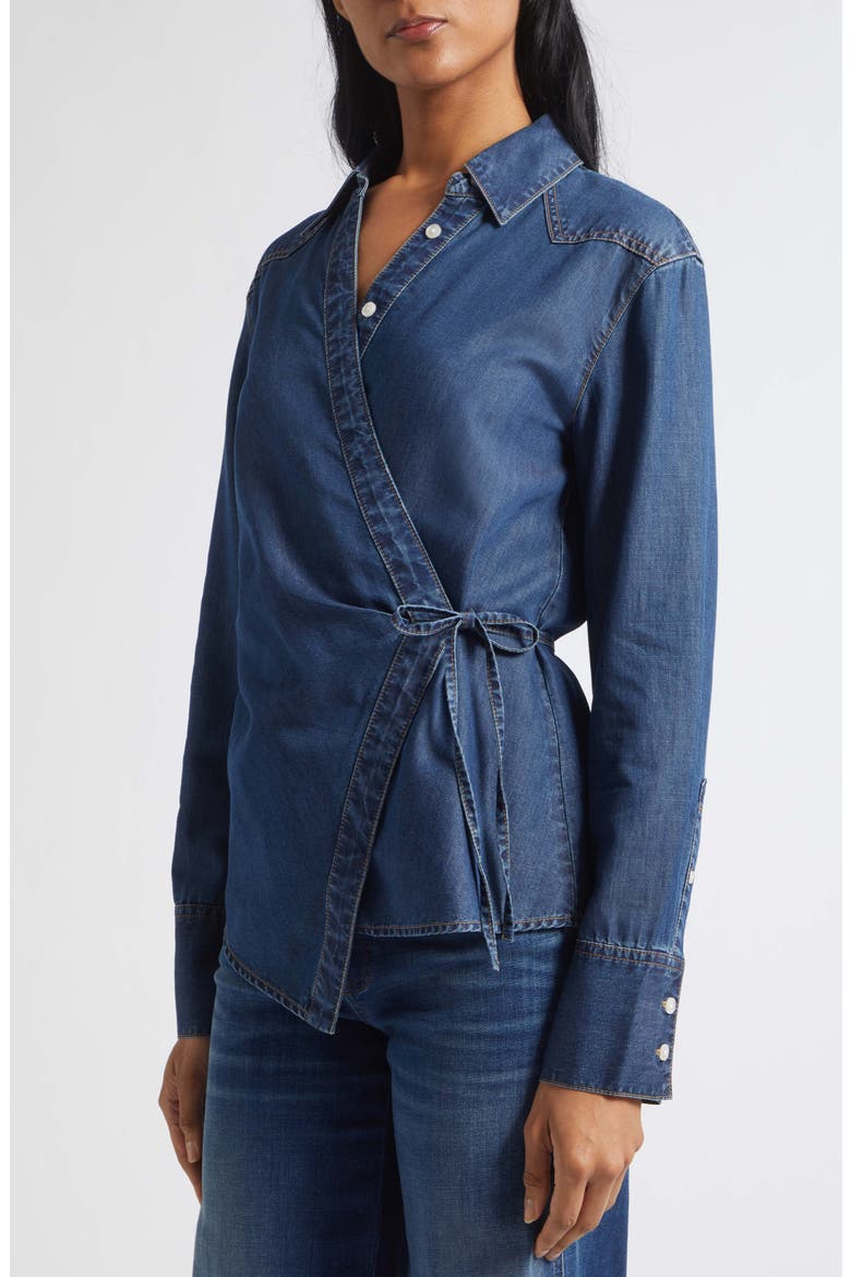 Perezzi Wrap Shirt, Alternate, color, HEART BREAKER