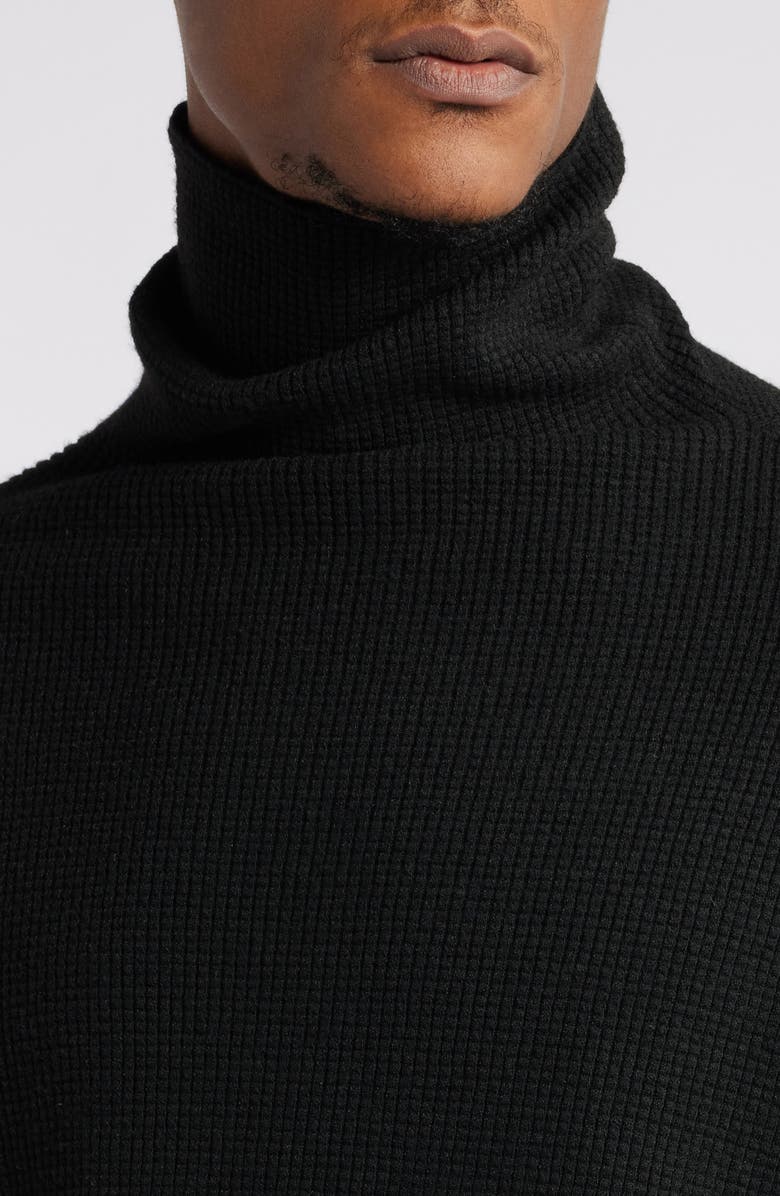 Fear of God Essentials Gender Inclusive Waffle Knit Turtleneck Sweater, Alternate, color, 