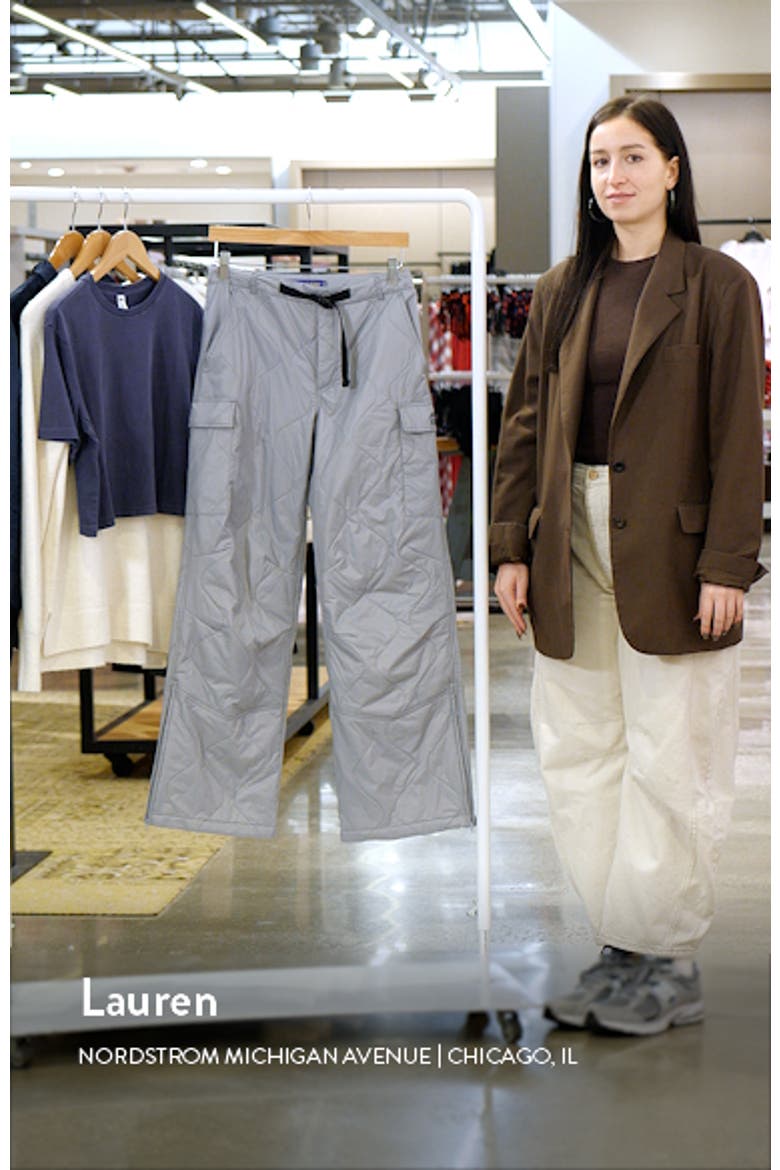 Alpine Slopes Quilted Wide Leg Cargo Pants video