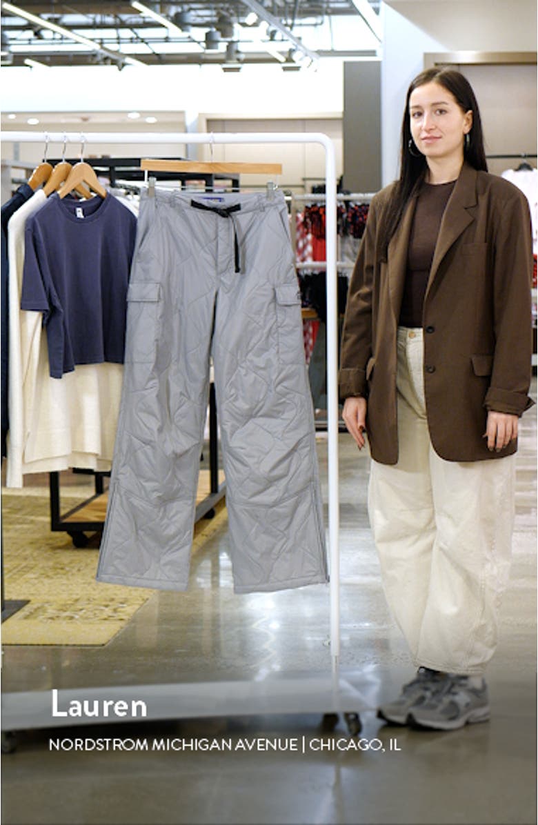 Alpine Slopes Quilted Wide Leg Cargo Pants, sales video thumbnail
