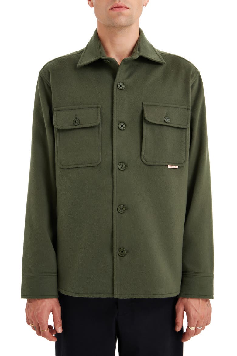 Martham Water Repellent Shacket, Main, color, OLIVE