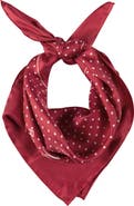 Lauren Ralph Lauren Polka Dot Square Silk Scarf