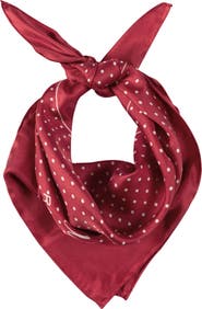 Lauren Ralph Lauren Polka Dot Square Silk Scarf