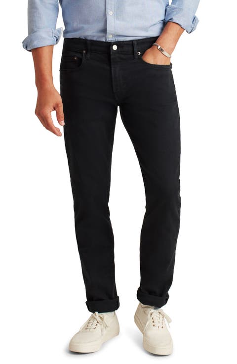 Travel Slim Fit Stretch Jeans (Jet Black)