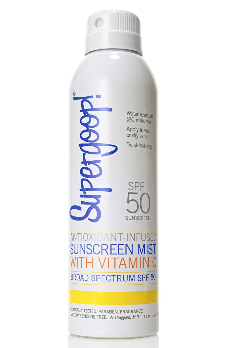 Supergoop!<sup>®</sup> Supergoop! Antioxidant-Infused Sunscreen Mist with Vitamin C SPF 50, Main, color,