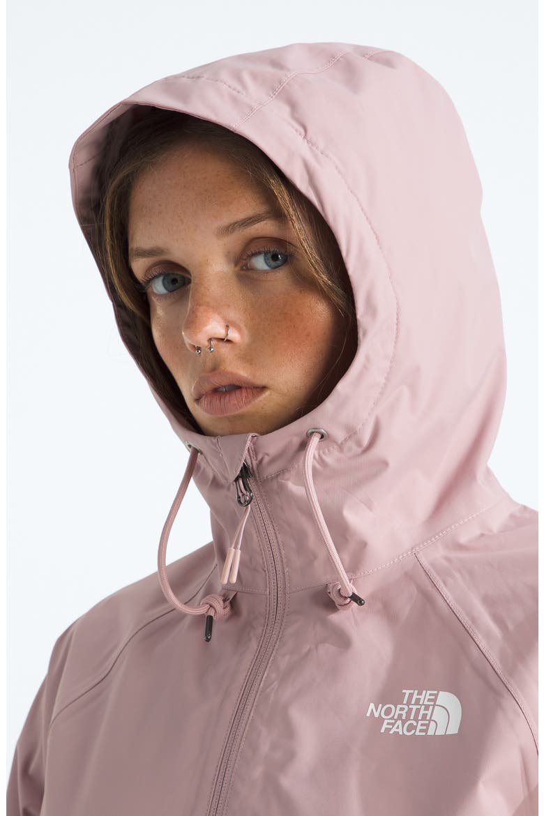Antora Waterproof Rain Hoodie, Alternate, color, METAL PINK