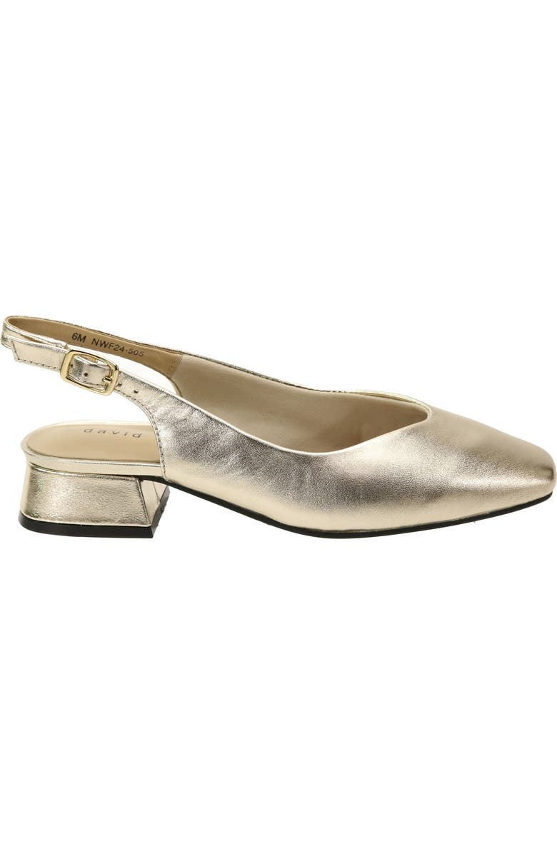 David Tate Sugar Slingback Pump, Alternate, color, Platinum