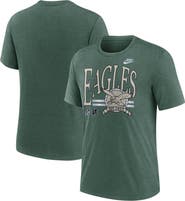 Nike Men's Nike Heather Green Philadelphia Eagles Rewind Tri-Blend T-Shirt