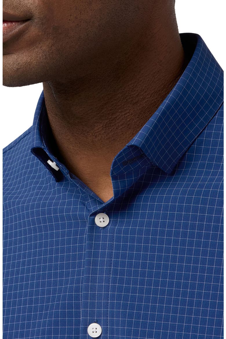 Leeward Trim Fit Midnight Navy Joel Plaid Button-Up Shirt, Alternate, color, MIDNIGHT NAVY JOEL PLAID