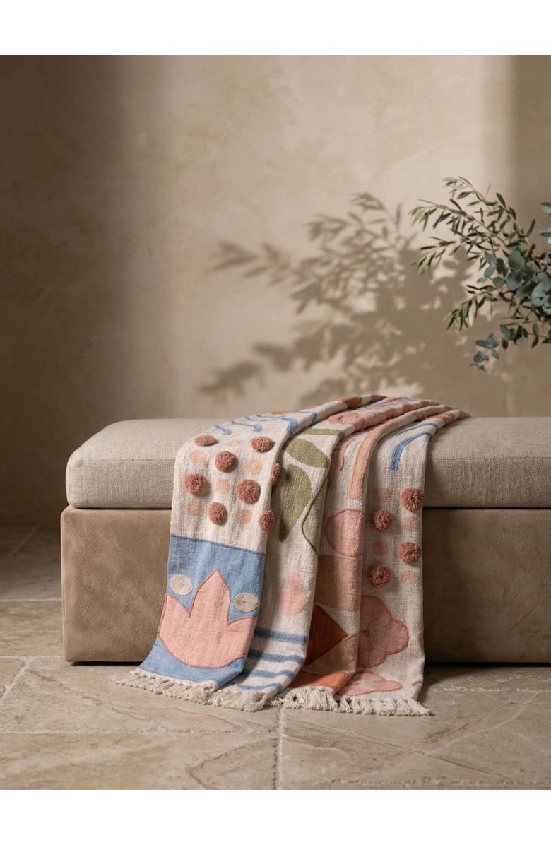GAURI KOHLI Joel Throw Blanket 50"x60", Alternate, color, Multicolored