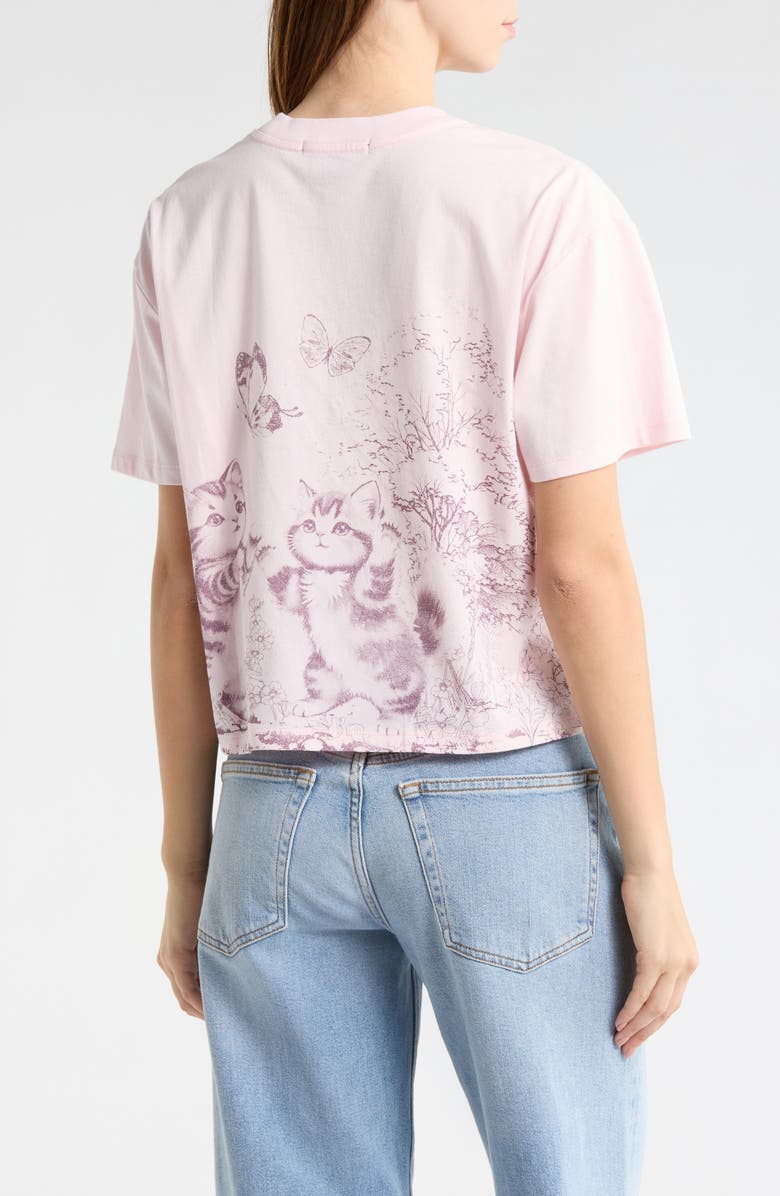 Vinyl Icons Butterfly Kittens Tee, Alternate, color, Pink