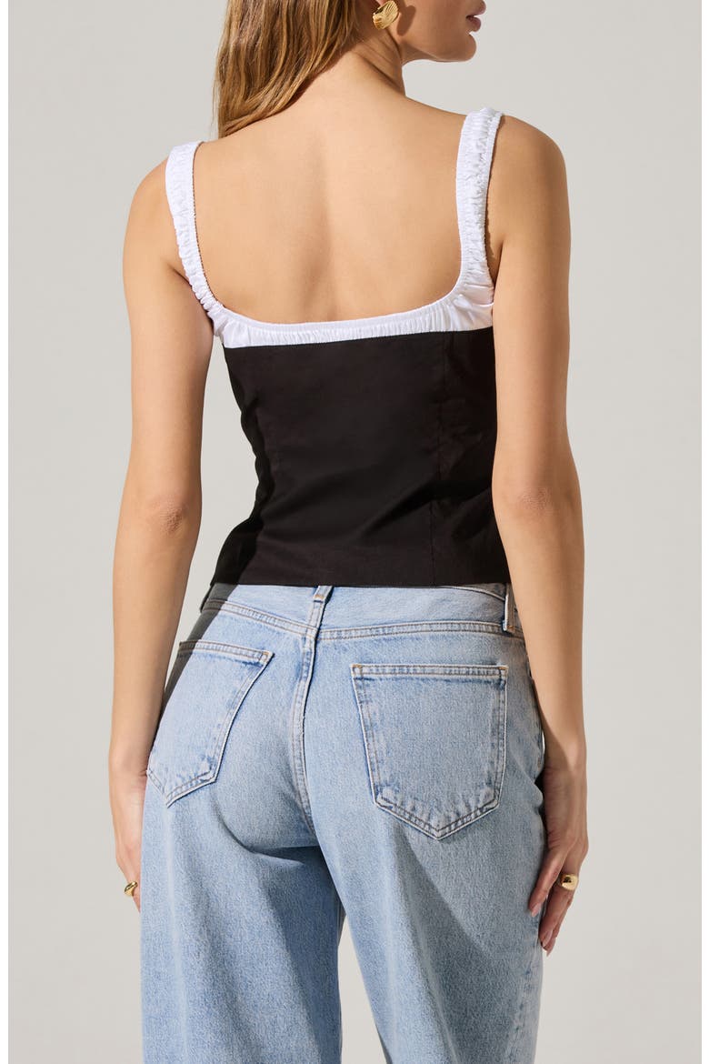 Milkmaid Top, Alternate, color, BLACK CONTRAST