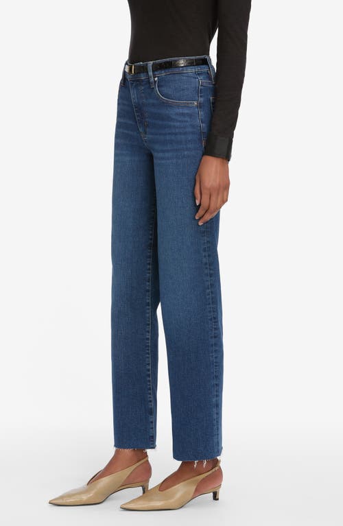 Frame The Mellow High Rise Jeans In Elixir Raw After In Blue