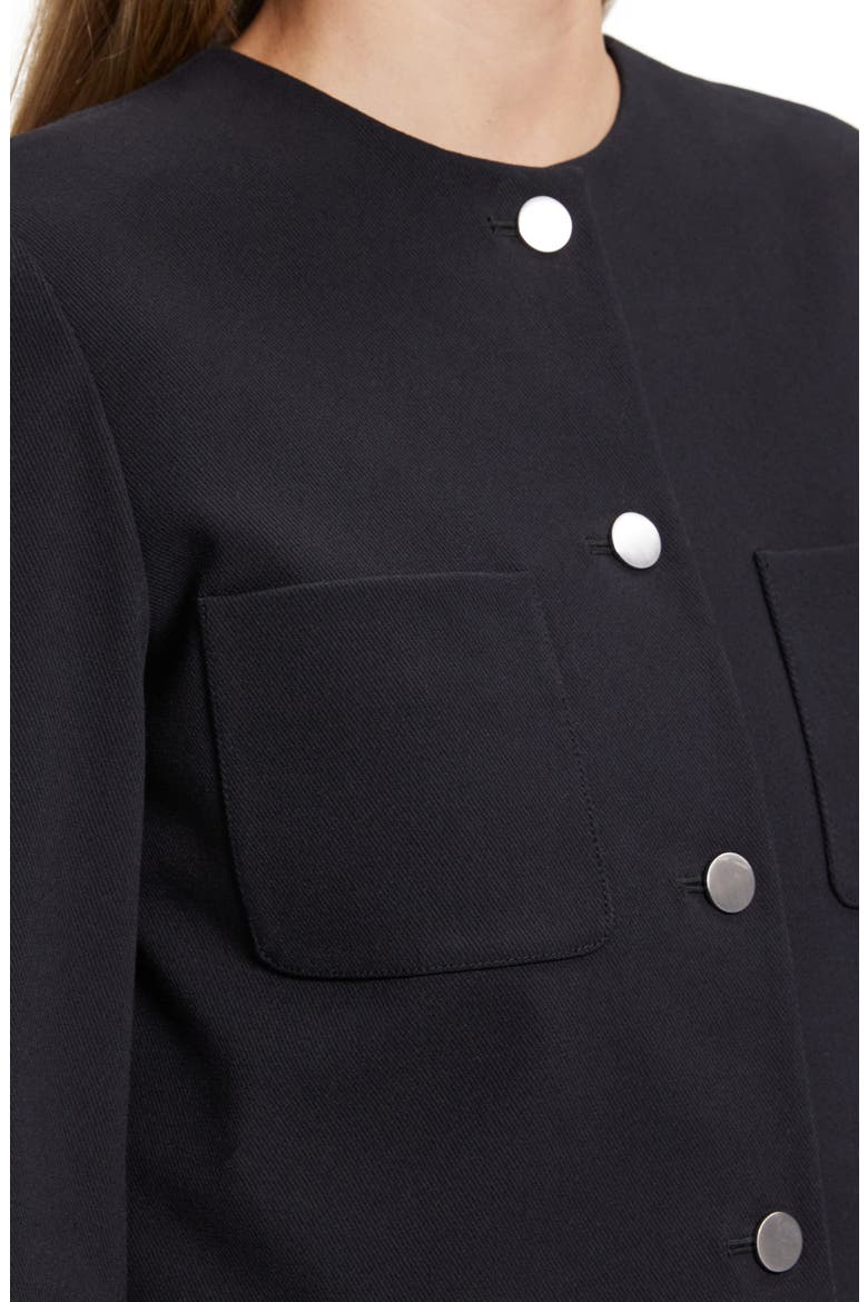 Neoteric Cotton Blend Crop Jacket, Alternate, color, DARK NAVY