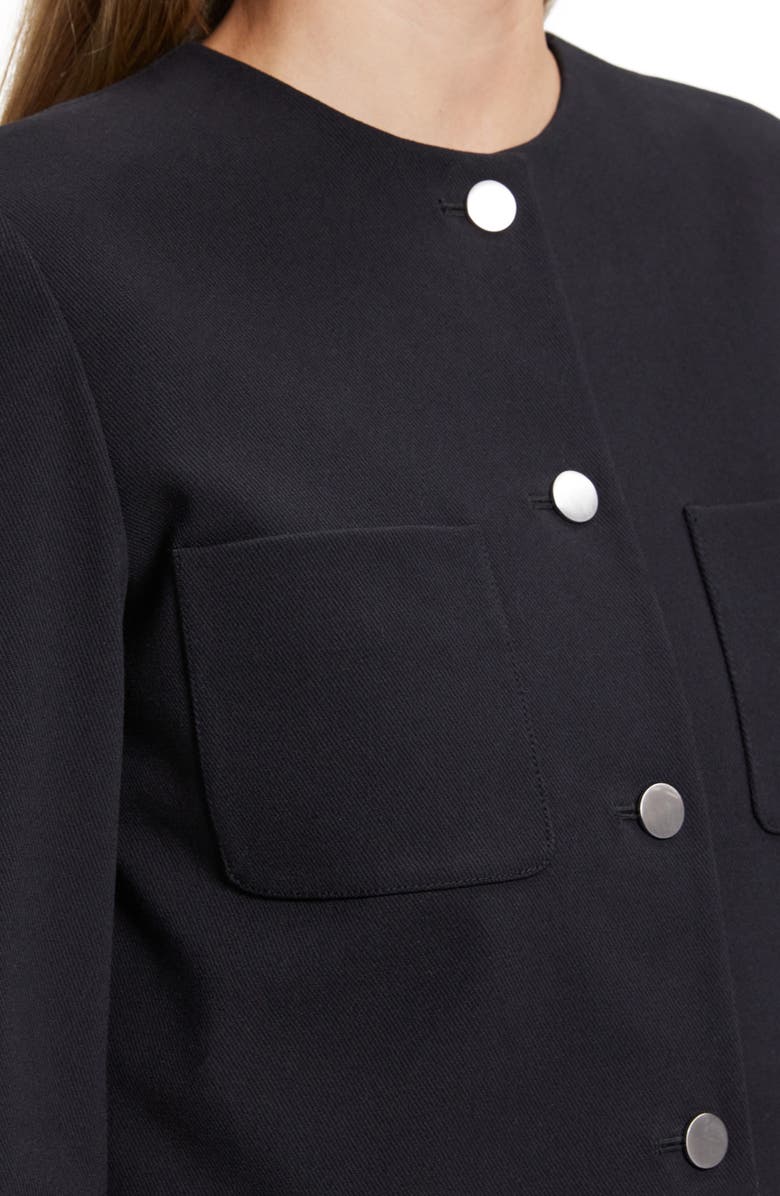 Theory Neoteric Cotton Blend Crop Jacket, Alternate, color,