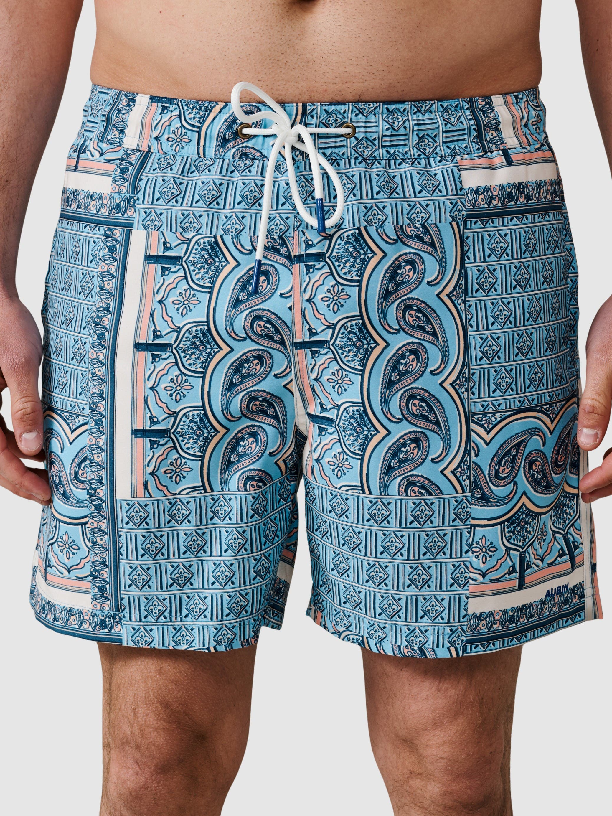 Blue Tile Print