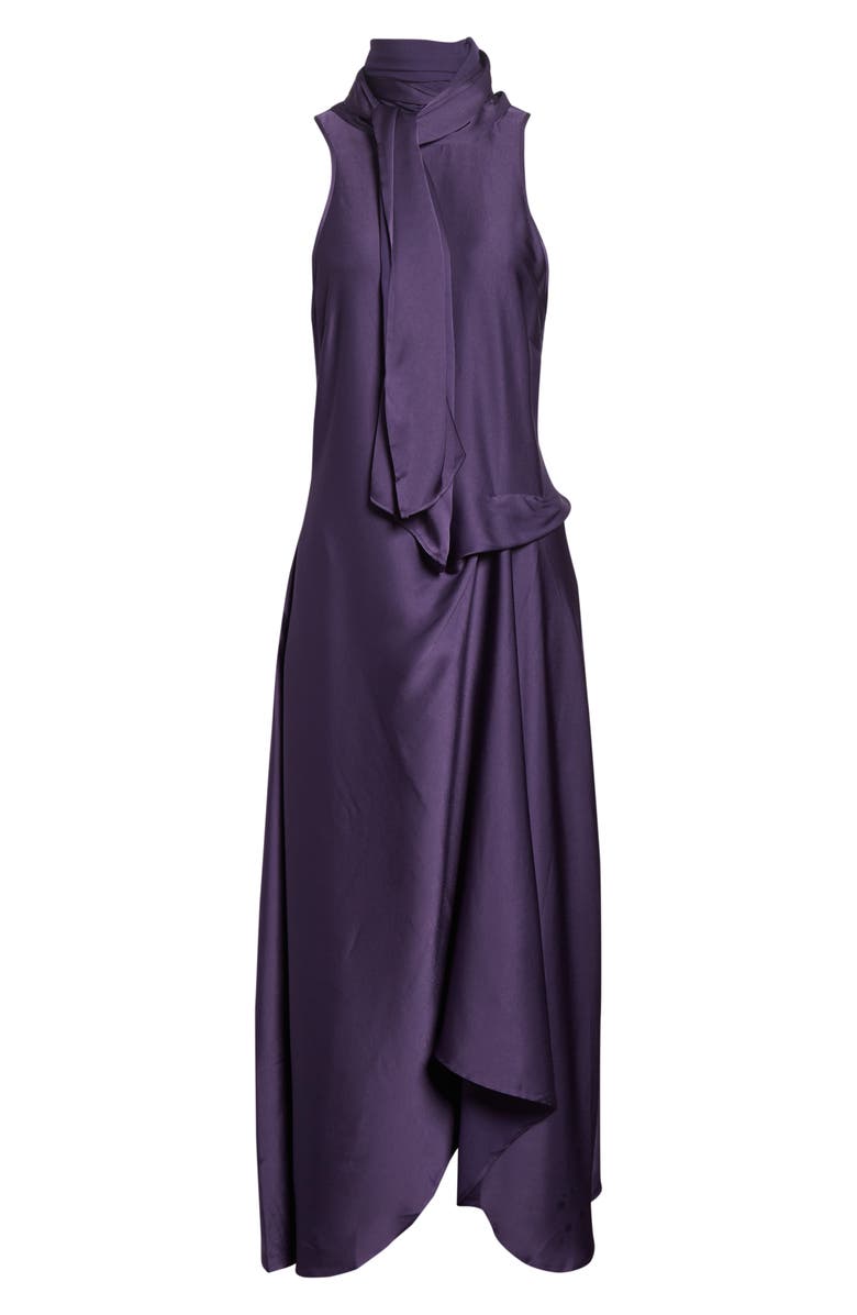 Reiss Michelle Satin Cocktail Dress, Alternate, color, Purple