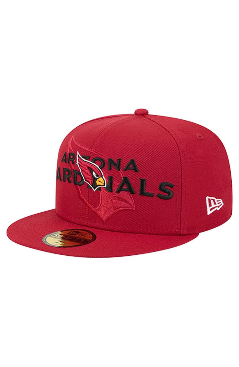 New Era Men
s New Era  Cardinal Arizona Cardinals Overlap Wordmark 59FIFTY Fitted Hat, Main, color, Cardinal
