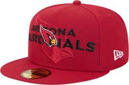 New Era Men's New Era Cardinal Arizona Cardinals Overlap Wordmark 59FIFTY Fitted Hat