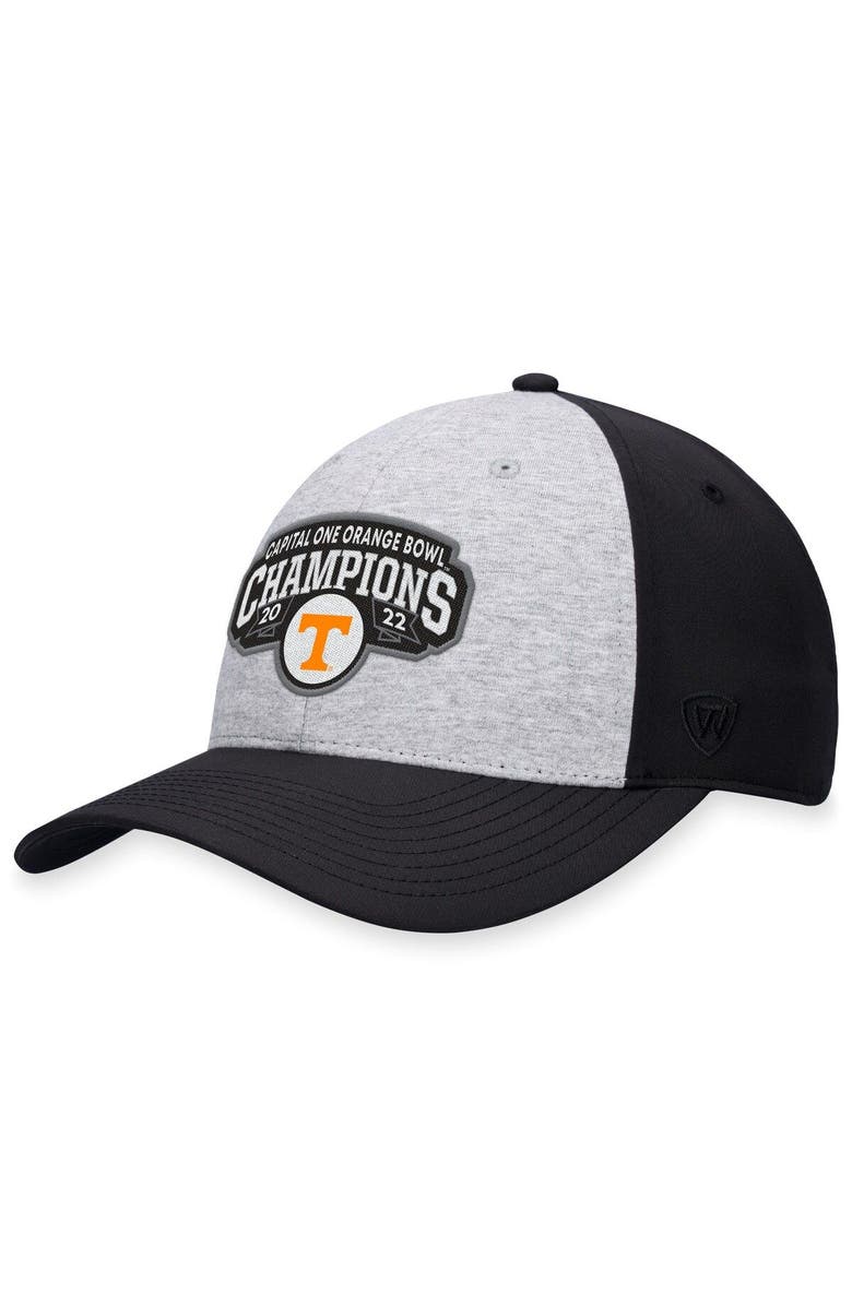 TOP OF THE WORLD Men's Top of the World  Heather Gray Tennessee Volunteers 2022 Orange Bowl Champions Adjustable Hat, Main, color, 