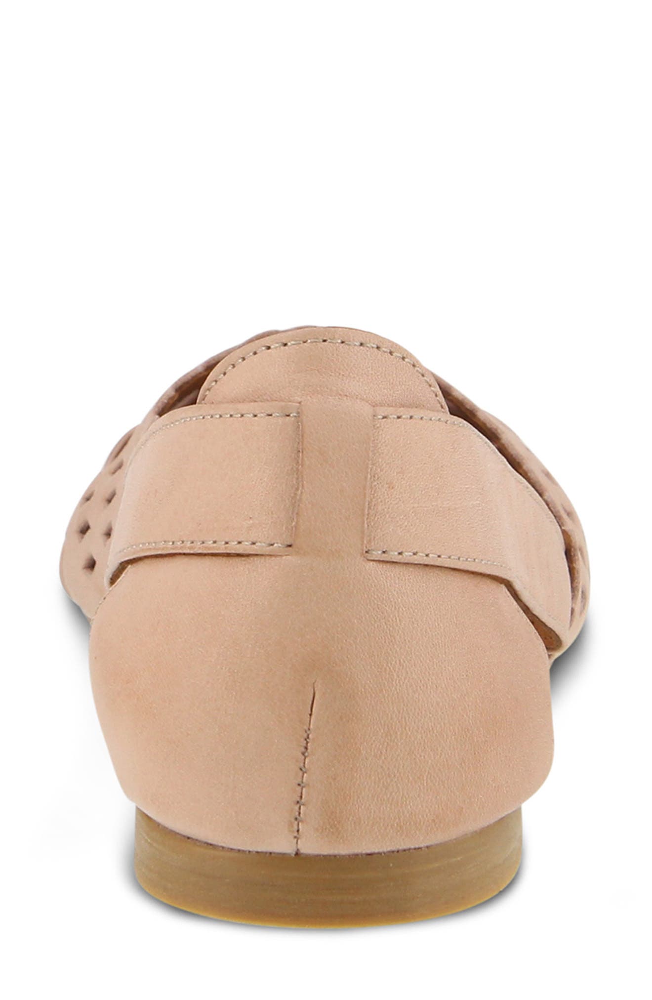 Delorse Flat, Alternate, color, PINK LEATHER
