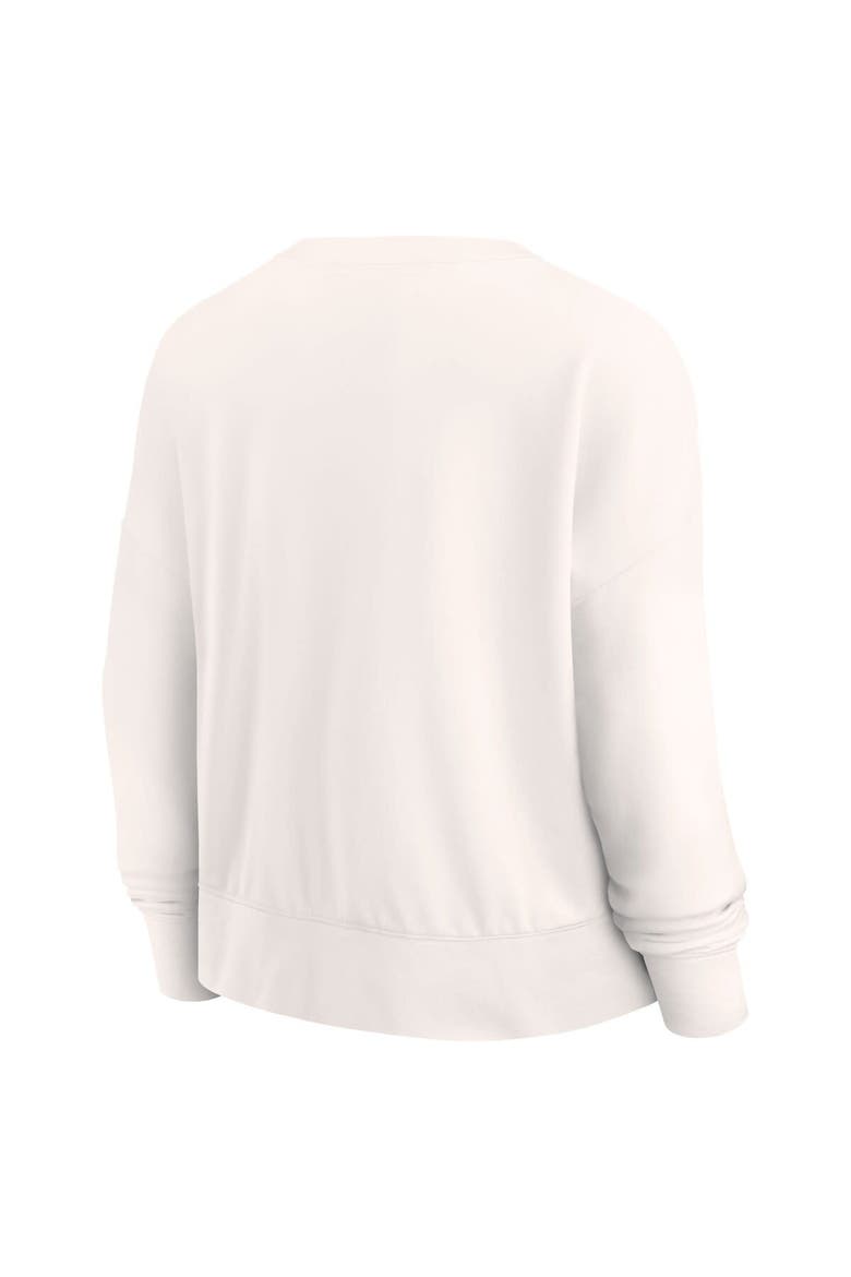Women's Fanatics Branded Cream Milwaukee Bucks Close the Game Pullover Sweatshirt, Alternate, color, Cream
