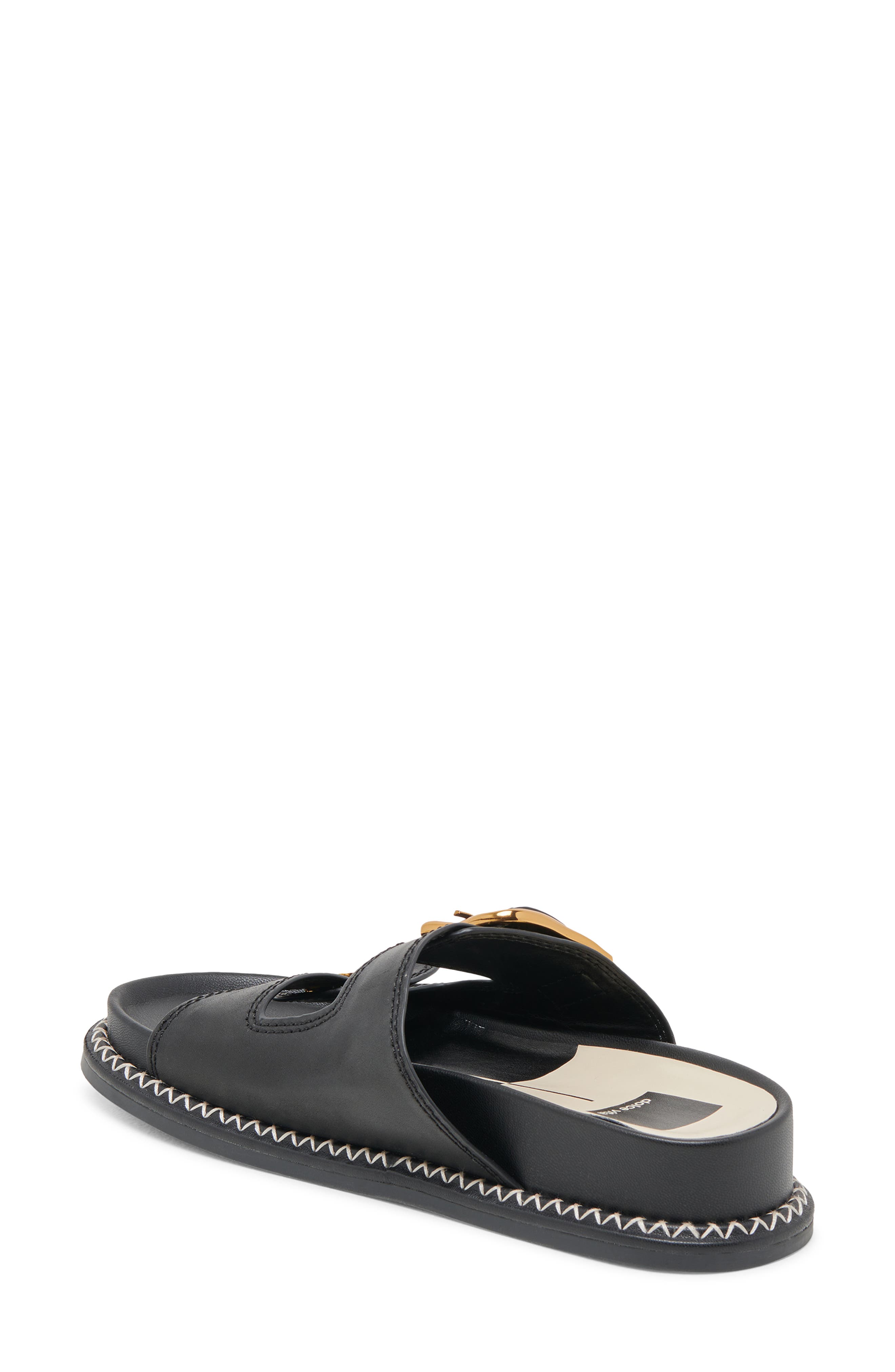 Dolce Vita Sevana Two Strap Sandal, Alternate, color, Black Leather