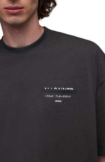 Redact Mock Neck Graphic T-Shirt