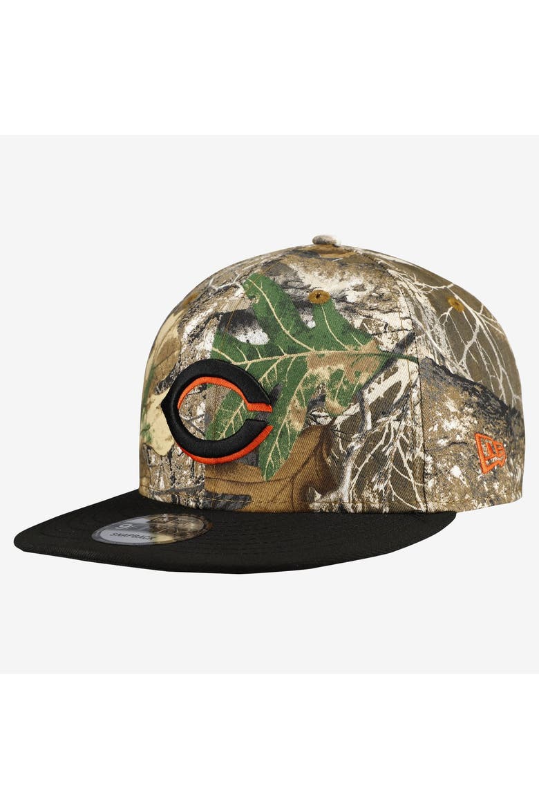 Men's New Era Camo Cincinnati Reds Realtree Orange Pop 9FIFTY Snapback Hat, Main, color, Camo