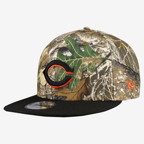 Men's New Era Camo Cincinnati Reds Realtree Orange Pop 9FIFTY Snapback Hat