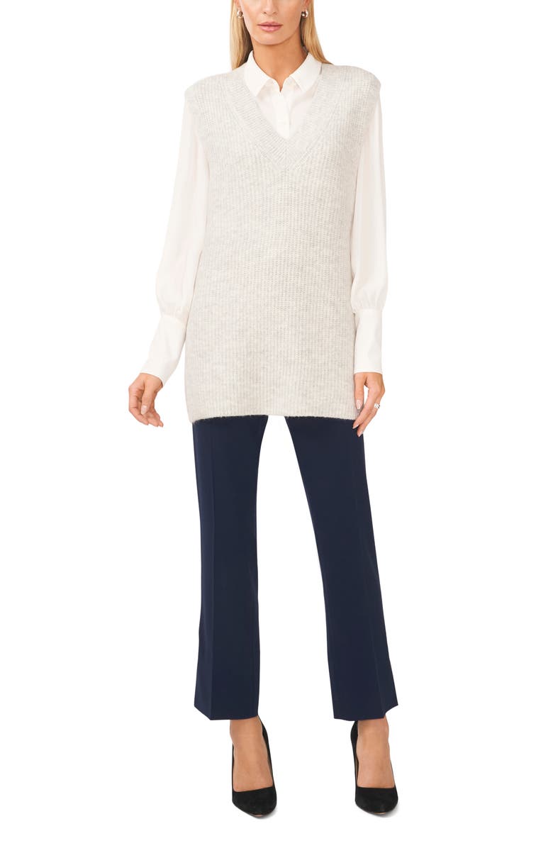 Halogen<sup>®</sup> V-Neck Sweater Vest, Alternate, color,