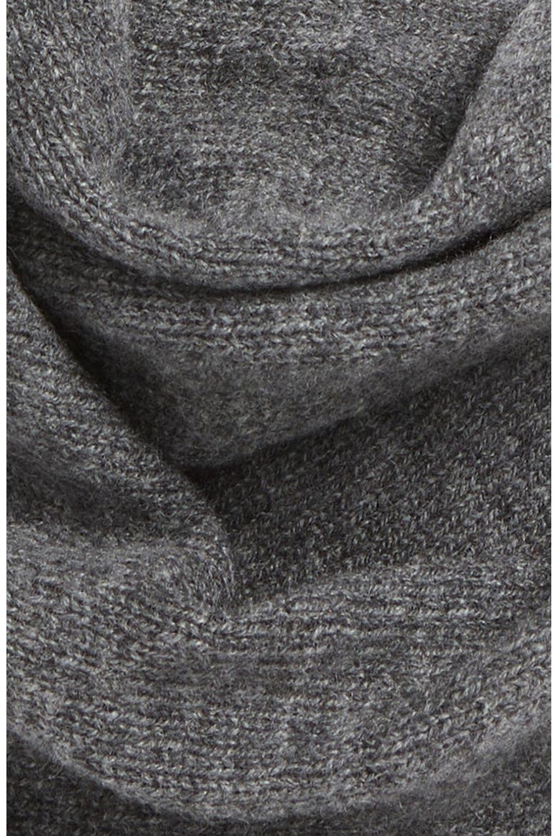 Gauzy Cashmere Triangle Scarf, Alternate, color, MEDIUM GREY