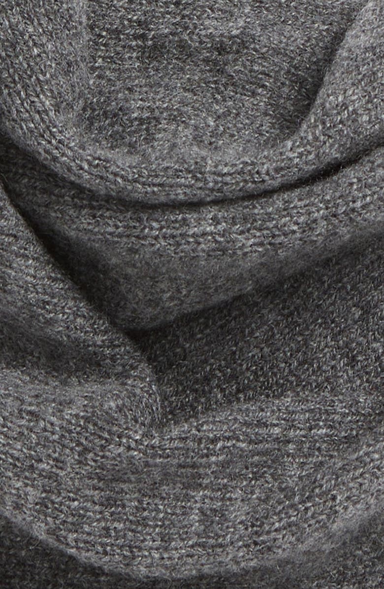 Johnstons of Elgin Gauzy Cashmere Triangle Scarf, Alternate, color, Medium Grey