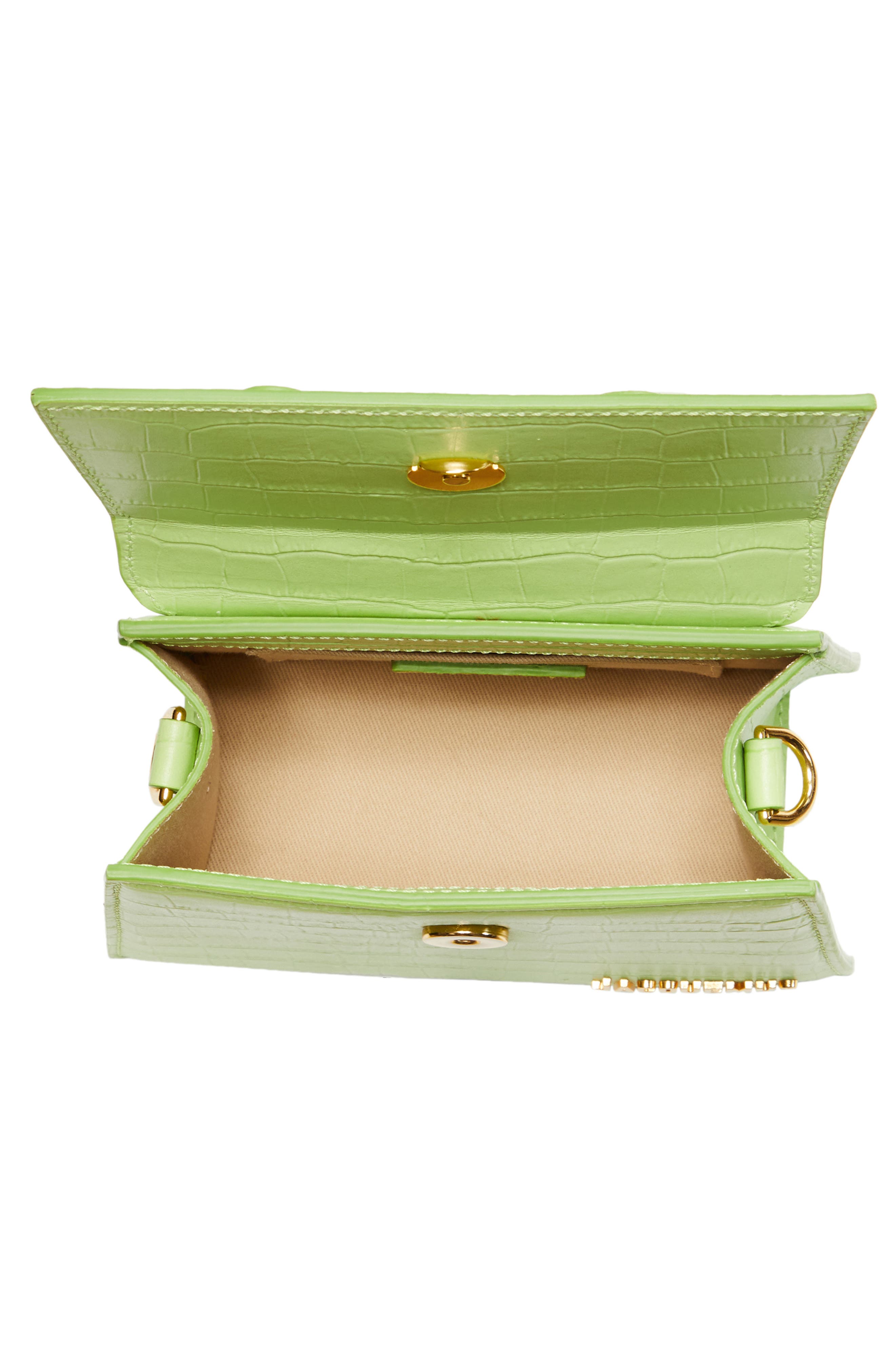 Le Chiquito Moyen Leather Top Handle Bag, Alternate, color, LIGHT GREEN