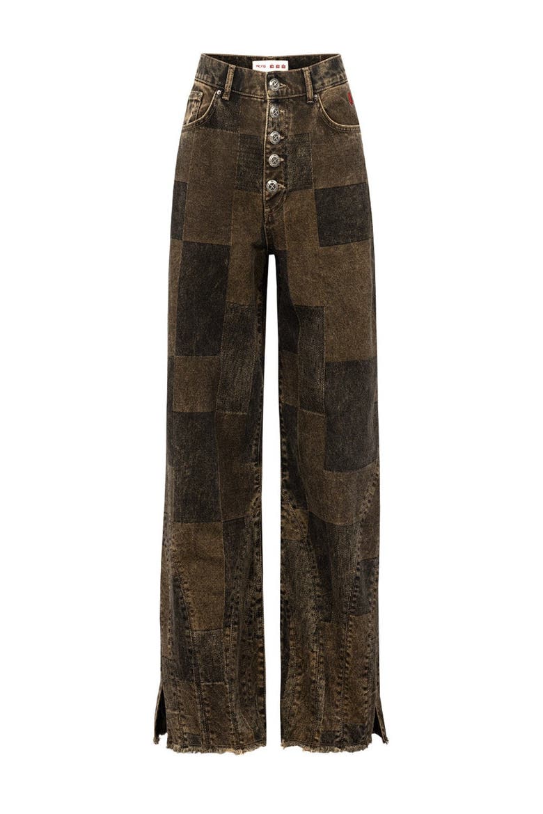 Your *Itch Colorblocked Denim Pant, Alternate, color, blue