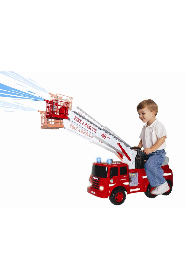 Action Fire Engine Ride On Play Vehicle, Main, color, Multicolored