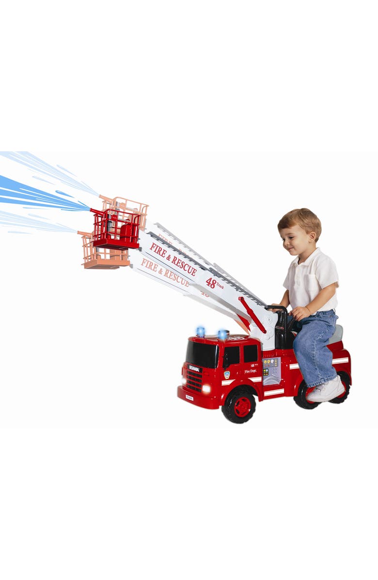 Skyteam Action Fire Engine Ride On Play Vehicle, Main, color, Multicolored