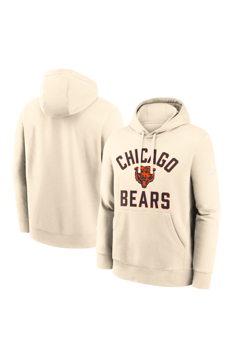 Nike Men's Nike Cream Chicago Bears Club Hoodie, Main, color, Cream