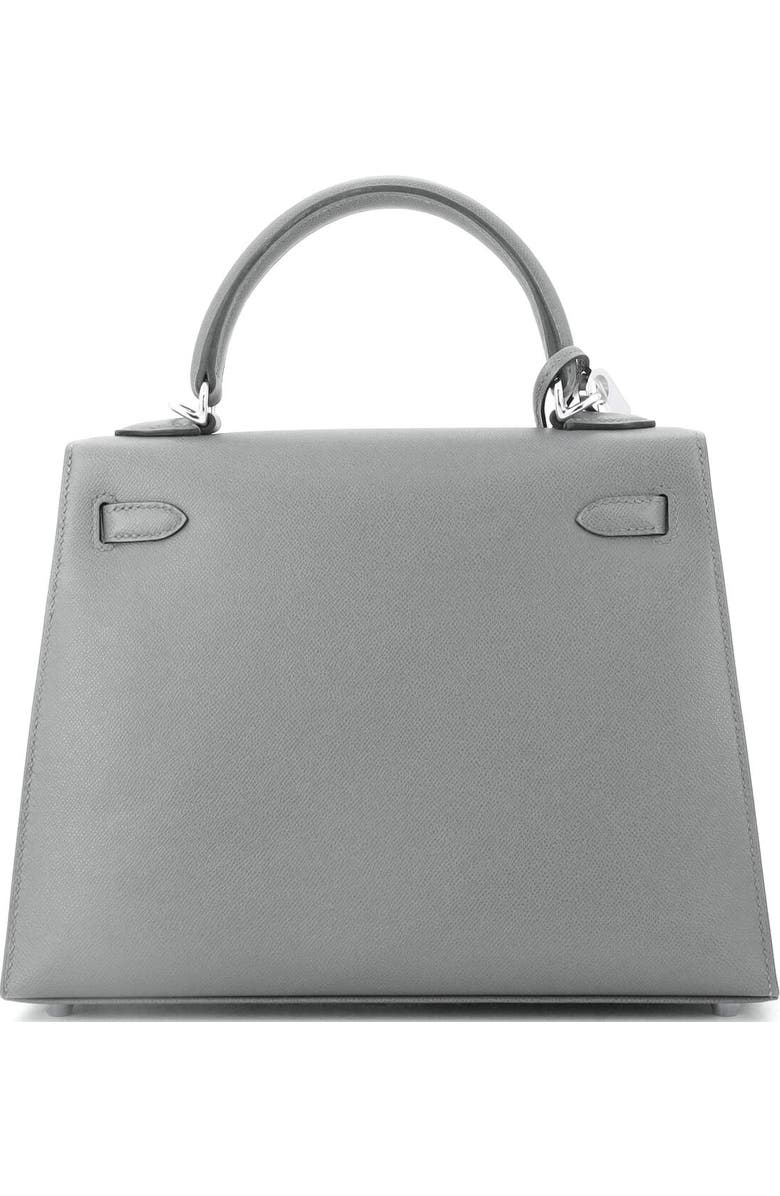 Pre-Owned Hermes Kelly Handbag Grey Madame with Palladium Hardware 25, Alternate, color, Gris Meyer