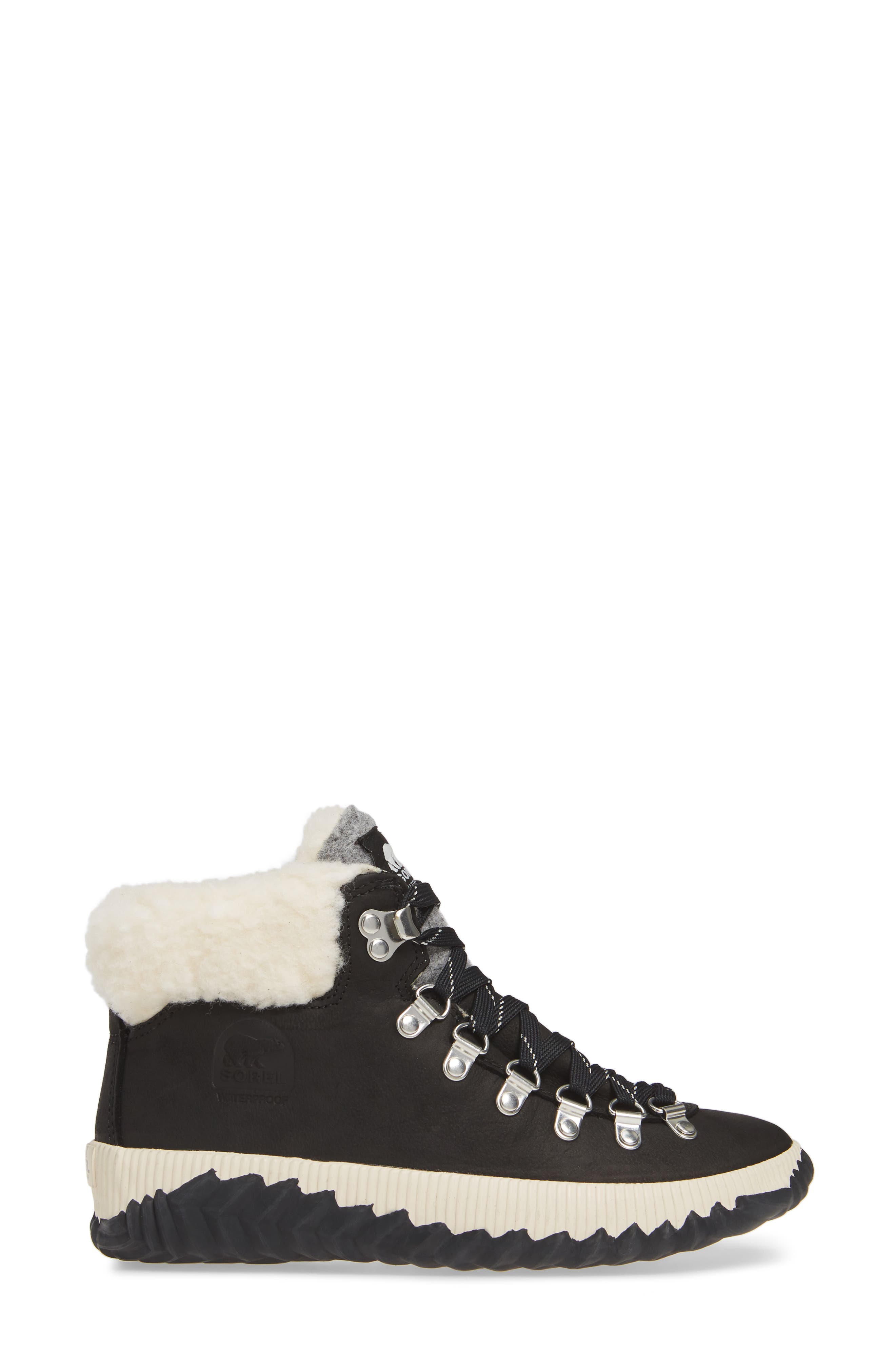SOREL Out 'N About<sup>™</sup> Conquest Waterproof Bootie with Faux Fur Trim, Alternate, color, 