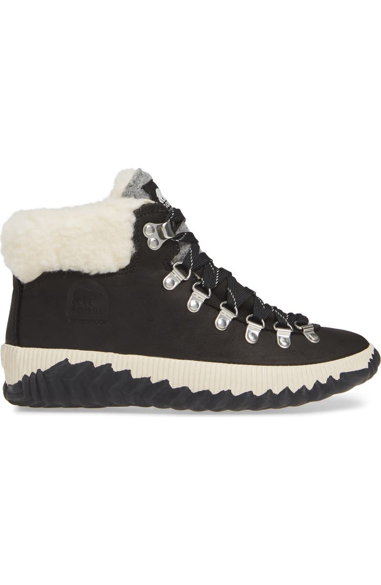 SOREL Out 'N About<sup>™</sup> Conquest Waterproof Bootie with Faux Fur Trim, Alternate, color,
