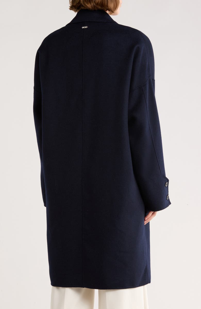 BOSS Cattina Wool Blend Coat, Alternate, color, Dark Blue