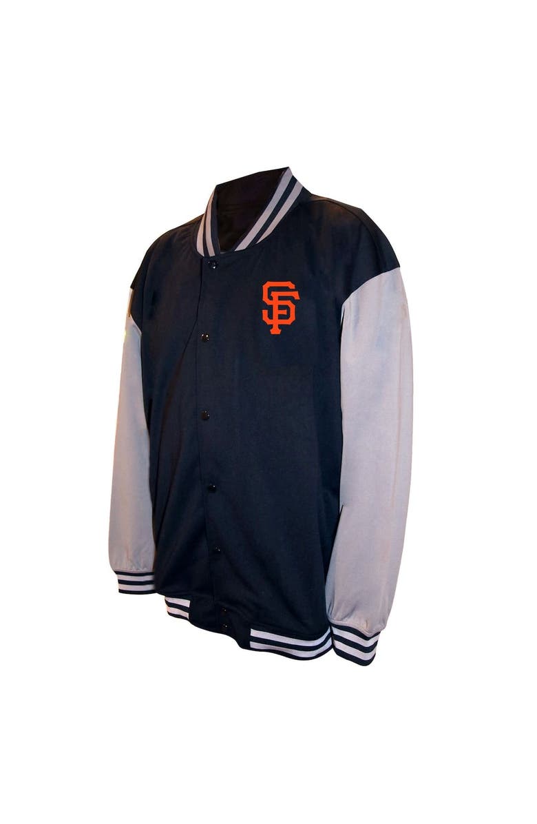 PROFILE Men's Profile  Black San Francisco Giants Full-Snap Varsity Jacket, Main, color, Black