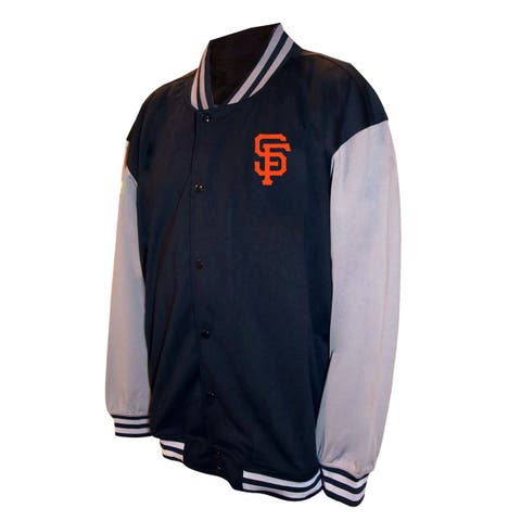 Men's Profile  Black San Francisco Giants Full-Snap Varsity Jacket