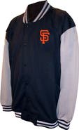 PROFILE Men's Profile Black San Francisco Giants Full-Snap Varsity Jacket