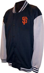 PROFILE Men's Profile Black San Francisco Giants Full-Snap Varsity Jacket
